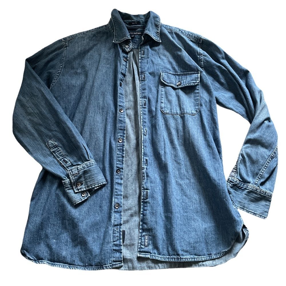 Tommy Hilfiger vintage slim fit denim button up